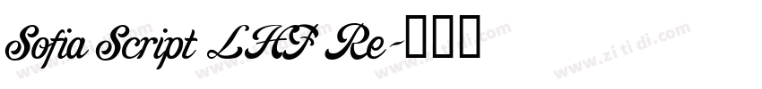 Sofia Script LHF Re字体转换